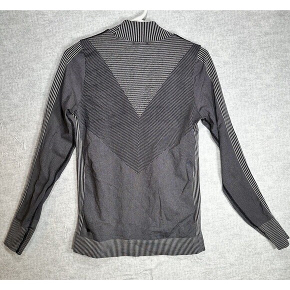 Zella Mock Neck Athletic Running Top Pullover Size Small Black Long Sleeves - Picture 3 of 6